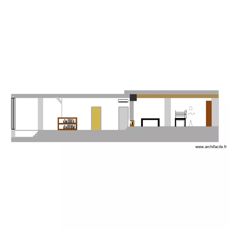 coupe papier. Plan de 3  et 3 m²