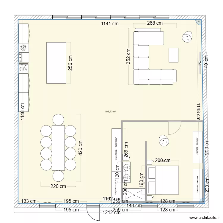 Puiseux le Hauberger-V2. Plan de 