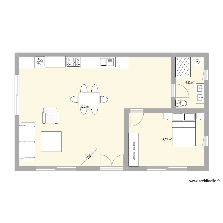 Maison Invité Saint Vallier. Plan de 0 pièce et 0 m2