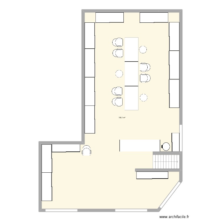 THE PLAN. Plan de 1 pièce et 180 m2