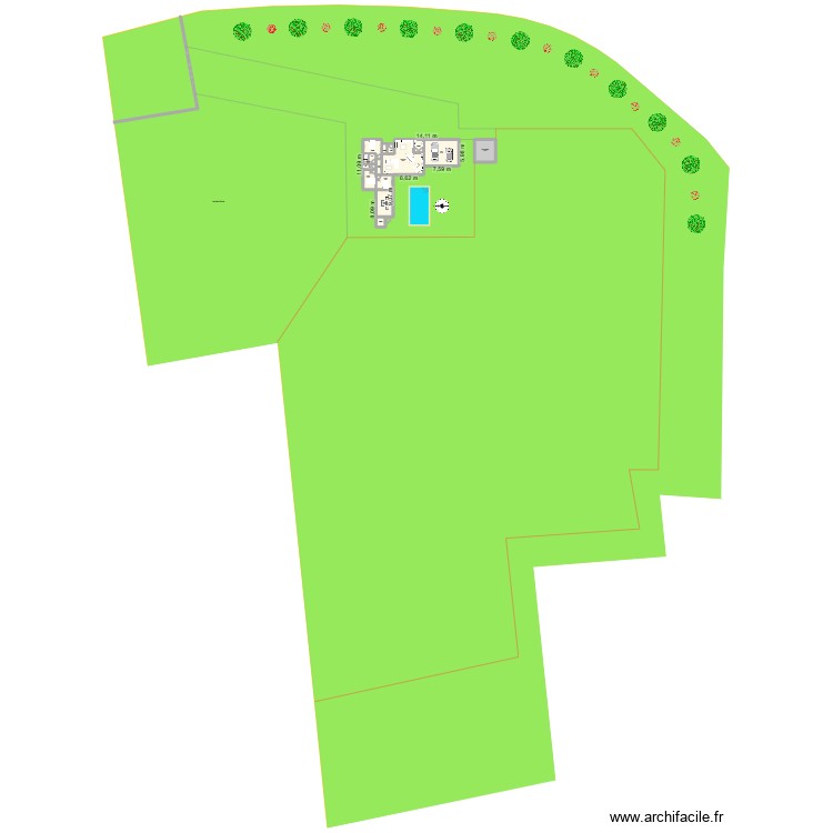 dernier avec exterieur. Plan de 0 pièce et 0 m2