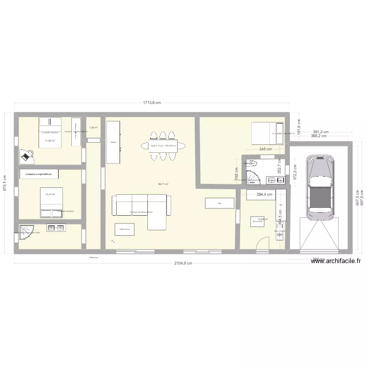 MAISON 2. Plan de 