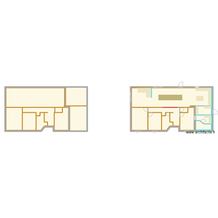 maison DB. Plan de 21 pièces et 359 m2