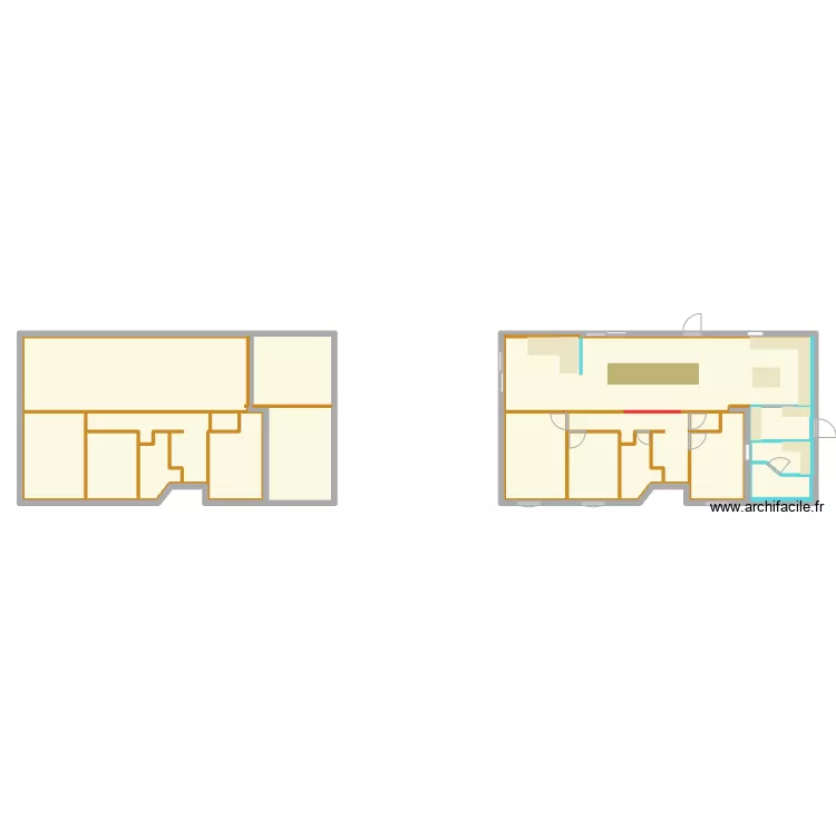 maison DB. Plan de 