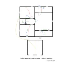 Circuit des lampes logement Major + Débarra / ADROME