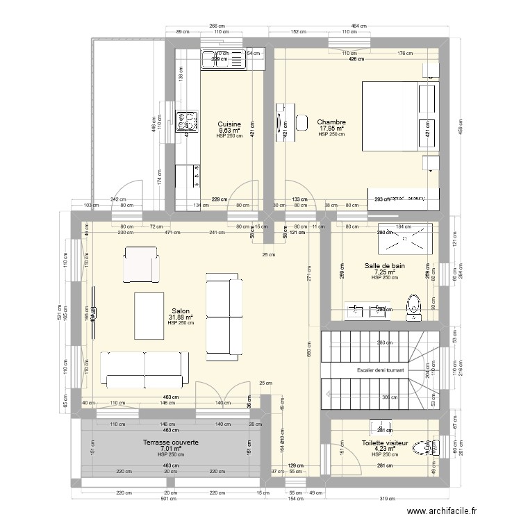Plan Maison bamako variante. Plan de 0 pièce et 0 m2
