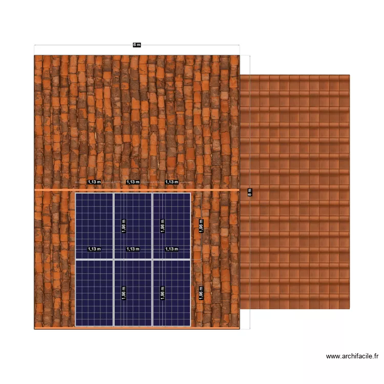 Panneaux solaires. Plan de Panneaux solaires. Plan de