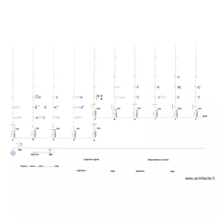Unifilairte Ricardo. Plan de 
