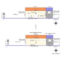 PC3 - PLAN EN COUPE - FACADE NORD/SUD