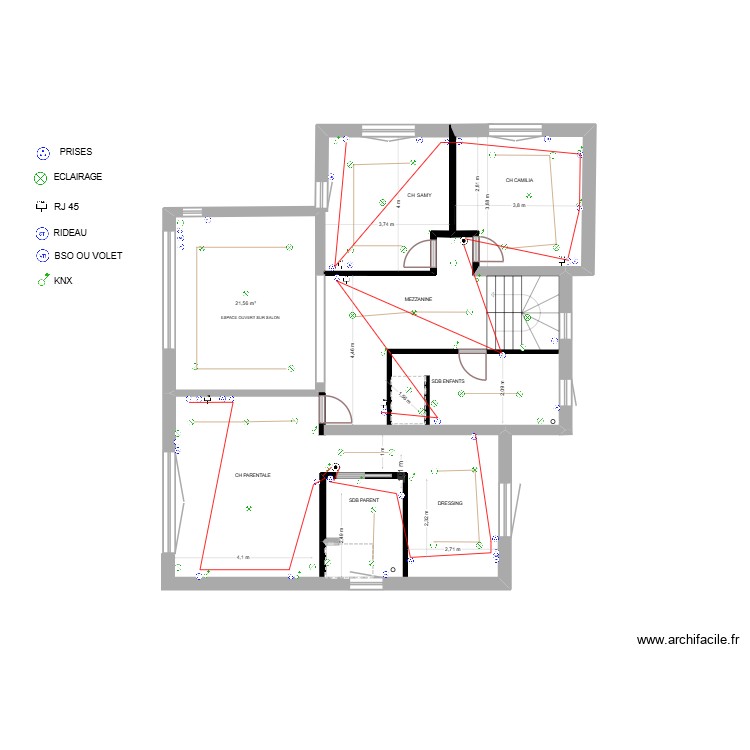 PLAN ELEC OBER. Plan de 0 pièce et 0 m2