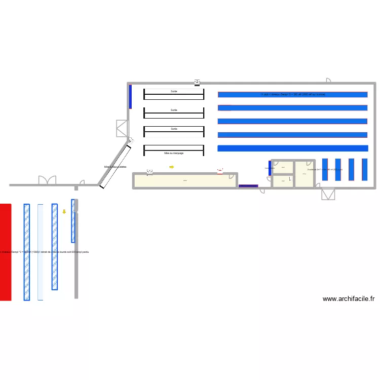 Ateliers22. Plan de 4 pièces et 82 m²