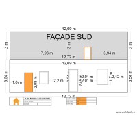 plan facade sud
