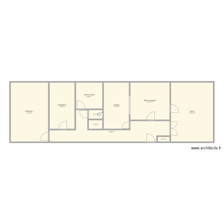 Appartement. Plan de 0 pièce et 0 m2
