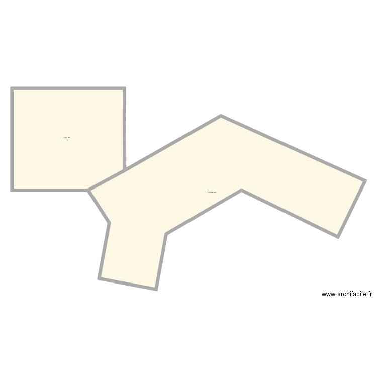 VACHERO. Plan de 2 pièces et 220 m2
