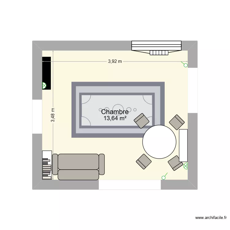 salle de jeux. Plan de 1 Pièce et 14 m² salle de jeux. Plan de 1 Pièce et 14 m²