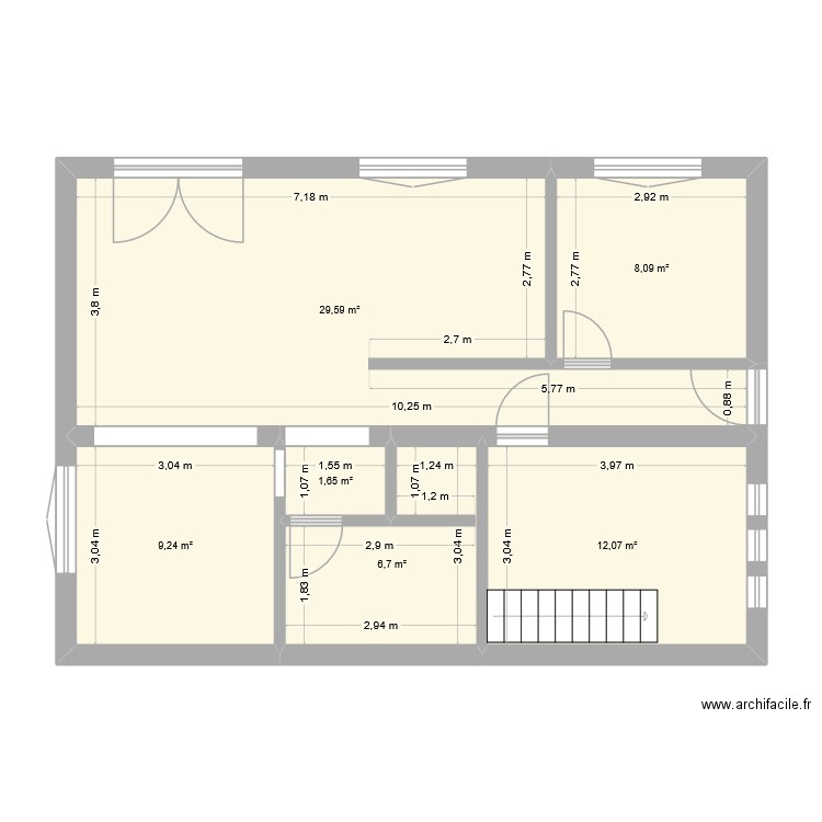 Delphine Johann 1. Plan de 6 pièces et 67 m2