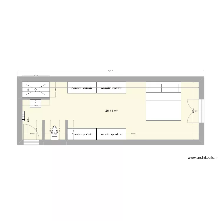 Suite. Plan de 