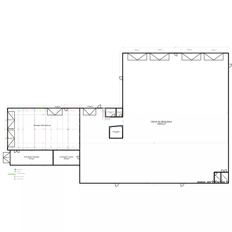 1890 St-Dominique. Plan de 