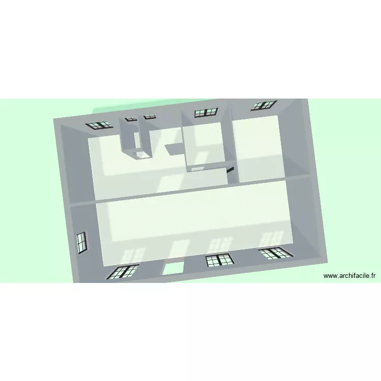 KERZAN2. Plan de 5 pièces et 85 m²