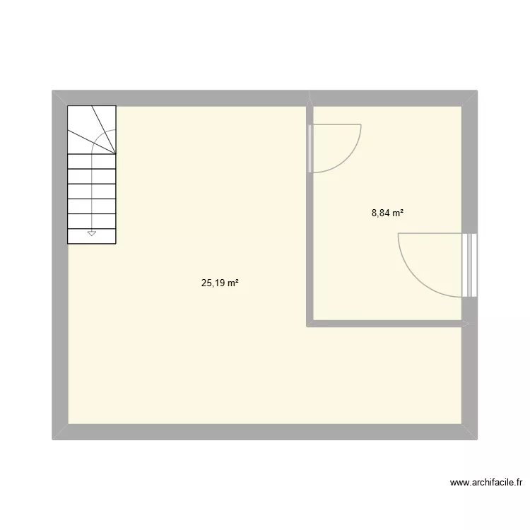 Etage Degrange. Plan de 