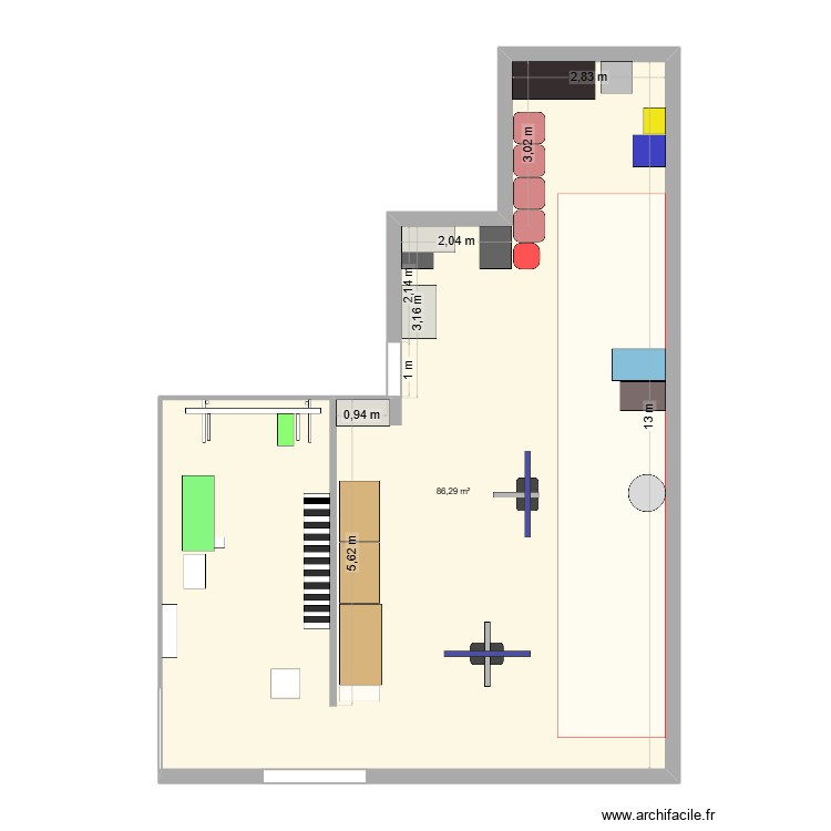 Atelier 2026 V3. Plan de 0 pièce et 0 m2