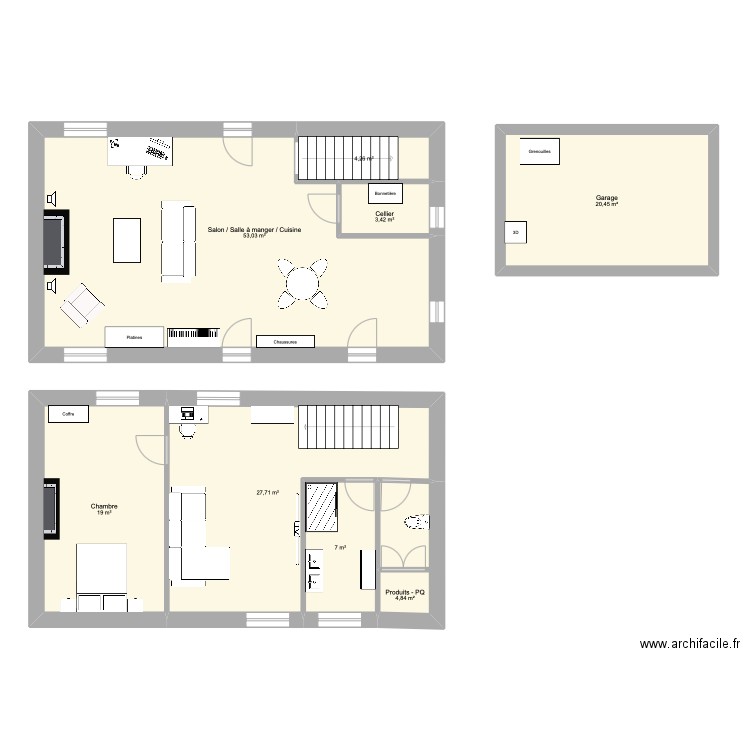 Bouée - vision (old). Plan de 8 pièces et 140 m2