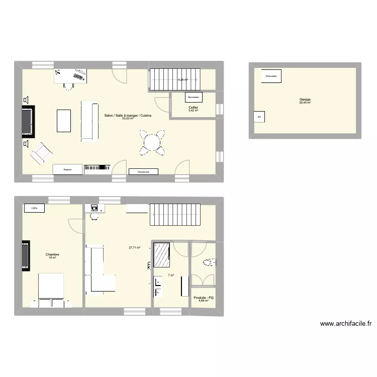 Bou&eacute;e - vision (old). Plan de 