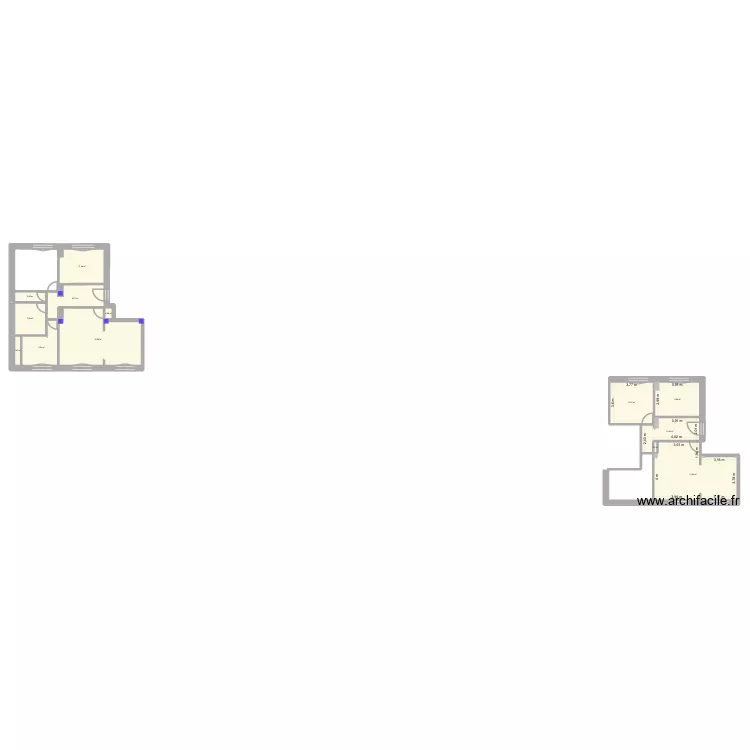 Plan pas terminé. Plan de 13 et 141 m² Plan pas terminé. Plan de 13 et 141 m²