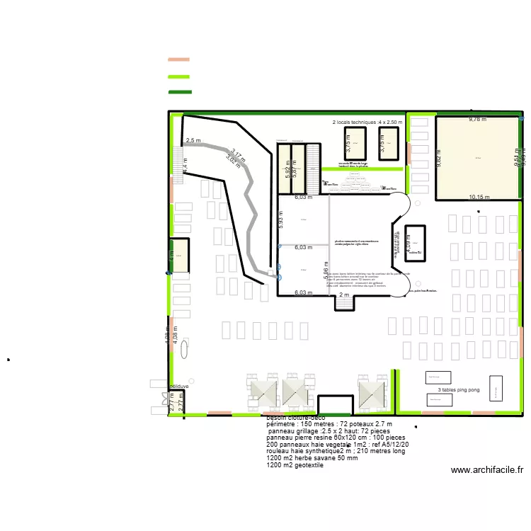 plan-masse-safari-lagoon. Plan de 12  et 236 m²