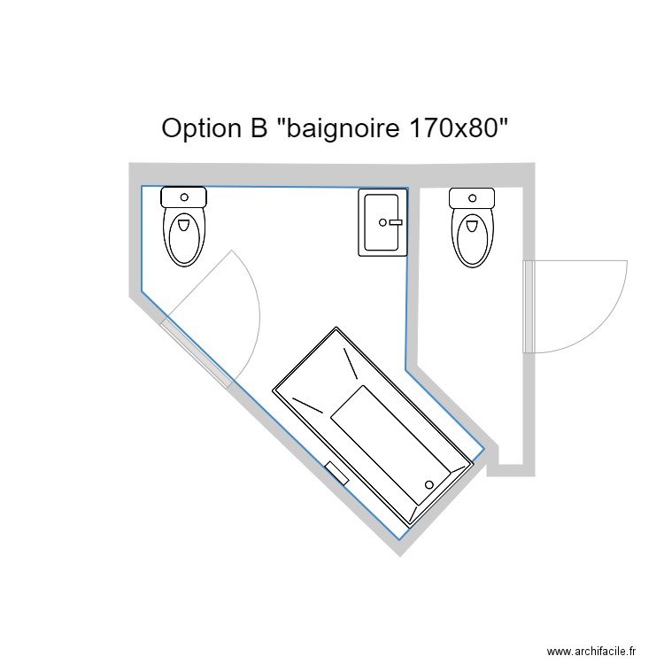 Guilbert02. Plan de 2 pièces et 7 m2