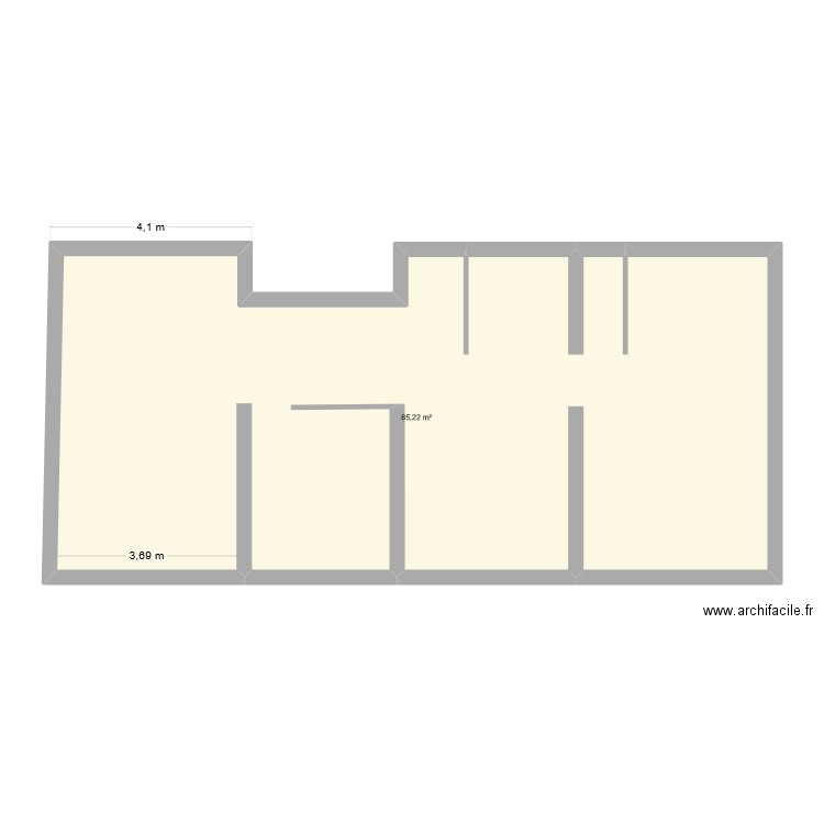 Domaine des oliviers. Plan de 1 pièce et 85 m2