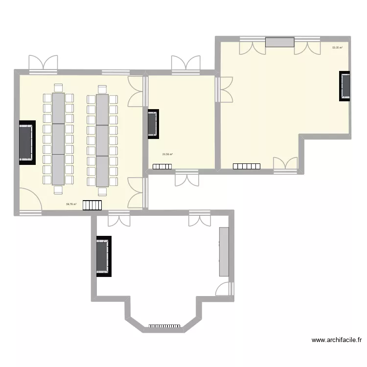 RDC Château Colin/Collot. Plan de 3 Pièces et 135 m² RDC Château Colin/Collot. Plan de 3 Pièces et 135 m²