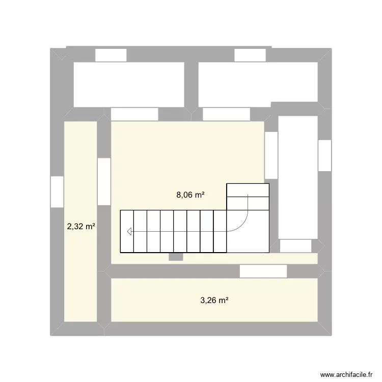 Étage 1. Plan de 3 Pièces et 14 m² Étage 1. Plan de 3 Pièces et 14 m²