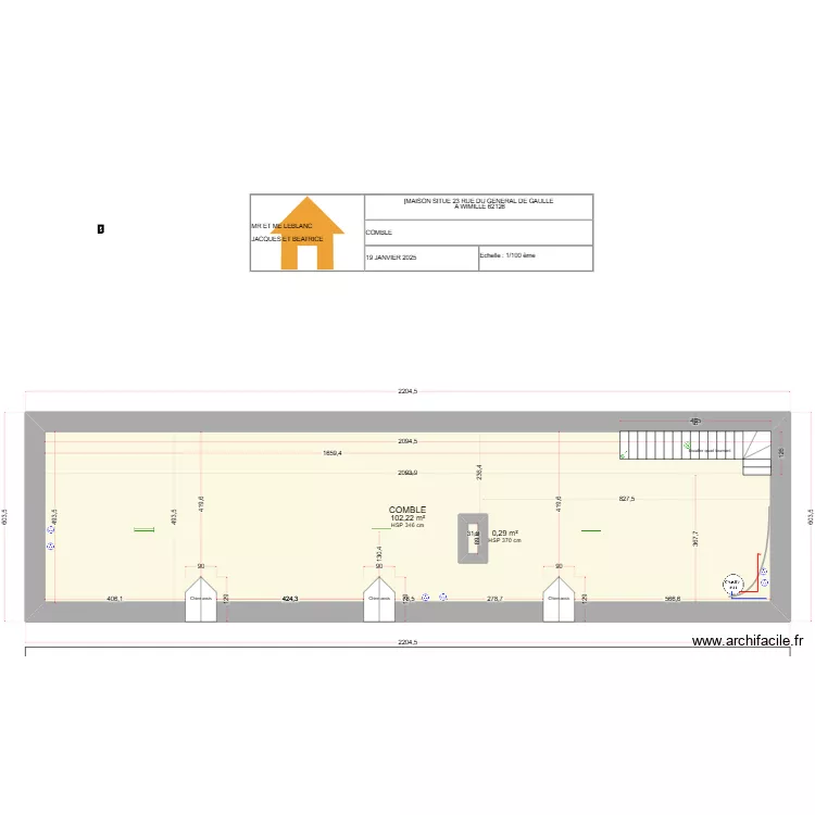 WIMILLE COMBLES1. Plan de 
