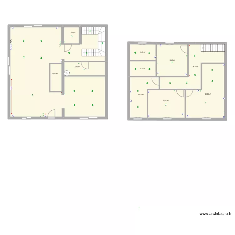 CHAVANOZ GUILLAUME. Plan de 10  et 182 m²