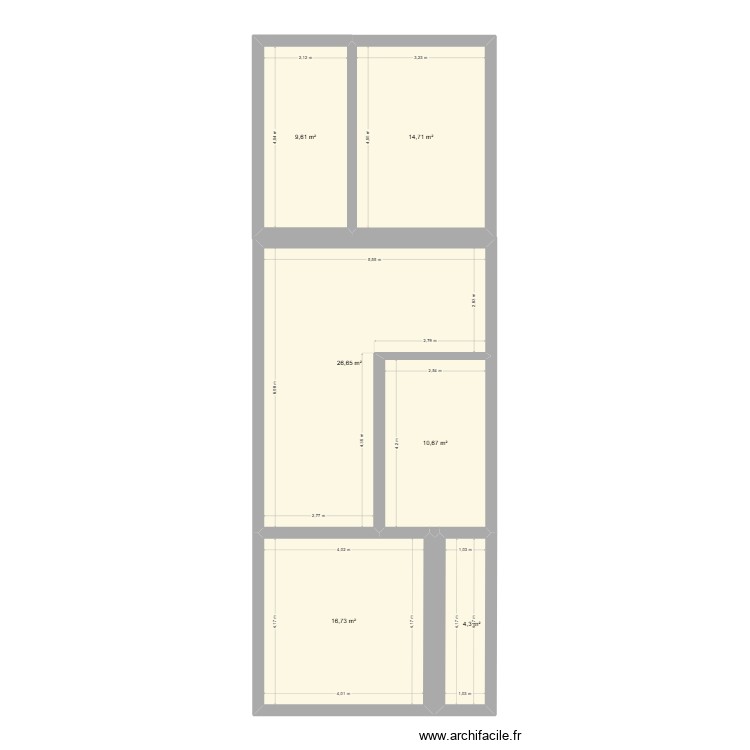 st germain delle. Plan de 0 pièce et 0 m2