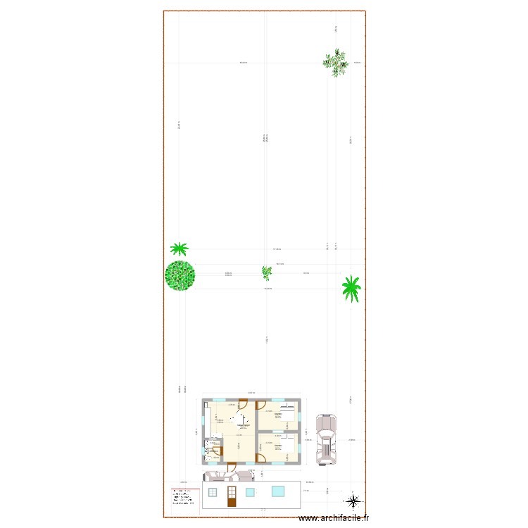 Test 1. Plan de 4 pièces et 53 m2