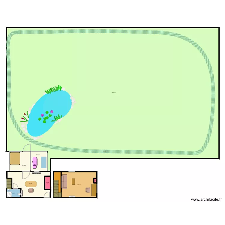 Jaccuzi 1. Plan de 9  et 816 m²