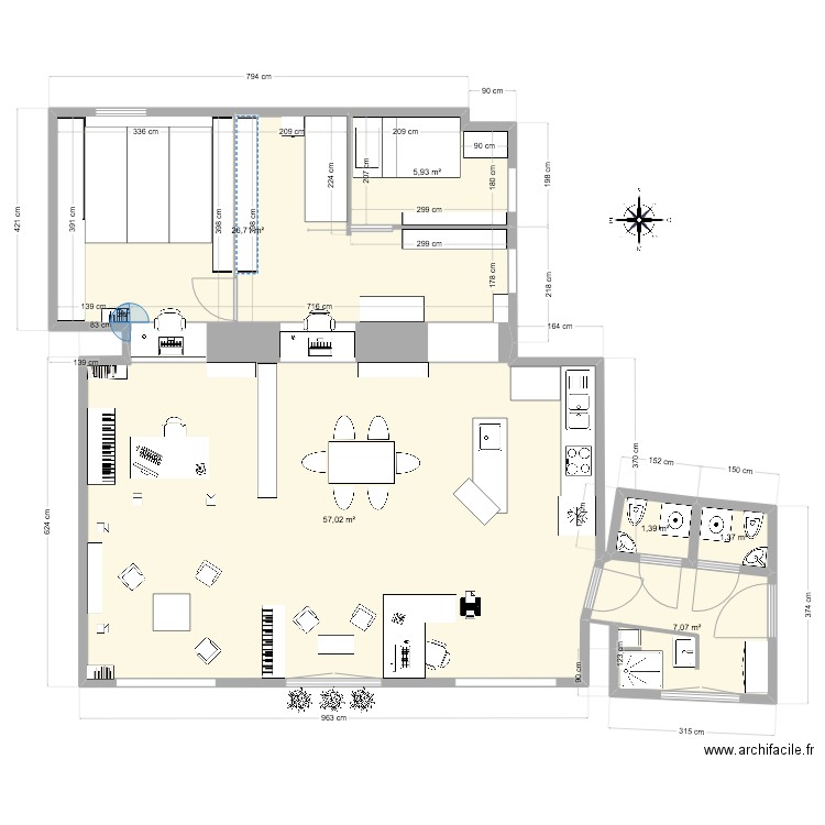 Scheugäßchen 3 V01. Plan de 6 pièces et 99 m2