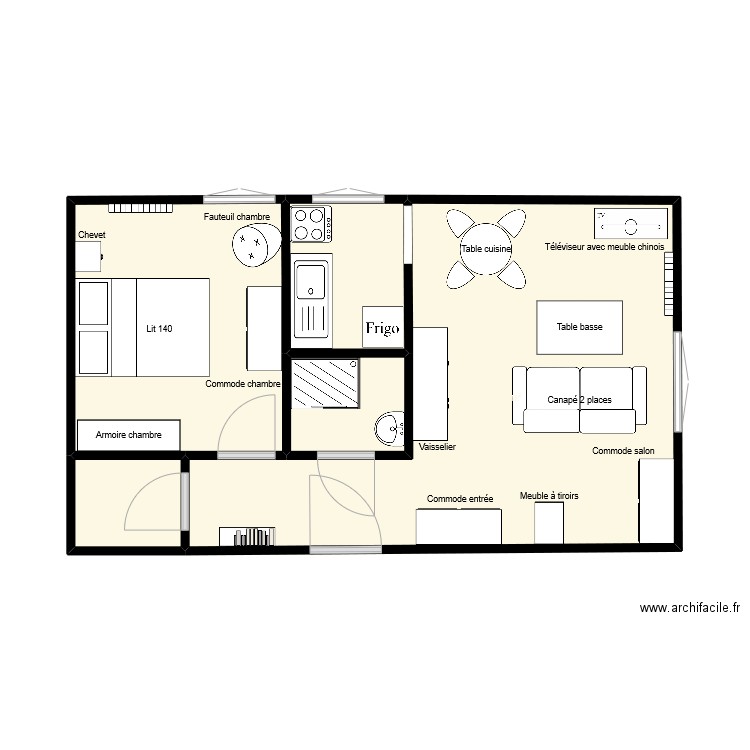 Appartement Irène. Plan de 0 pièce et 0 m2