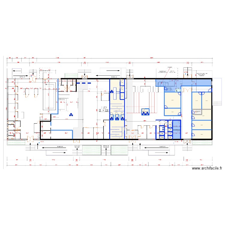 aeroport zig w/o C. Plan de 24 pièces et 252 m2