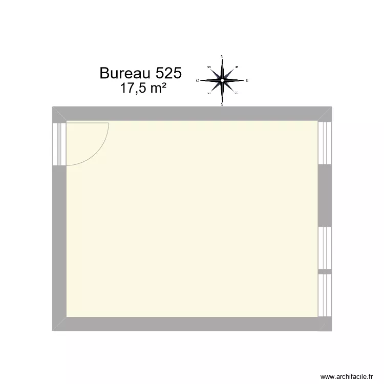 Bureau R 25. Plan de 