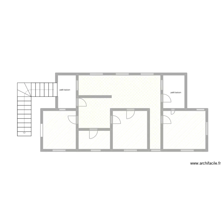 Plan de distribution Etage SMITH. Plan de 6 pièces et 31 m²