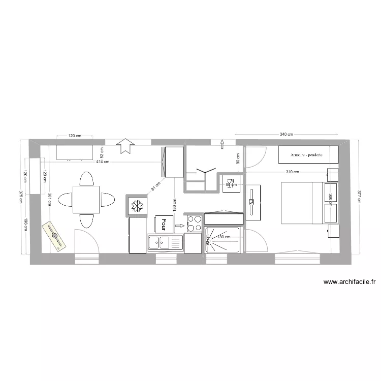 SIMULATION APPARTEMENT EST VERSION 6. Plan de 