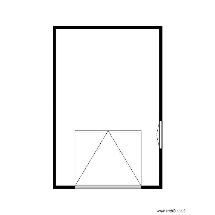 ALBOUY. Plan de 1 pièce et 21 m2