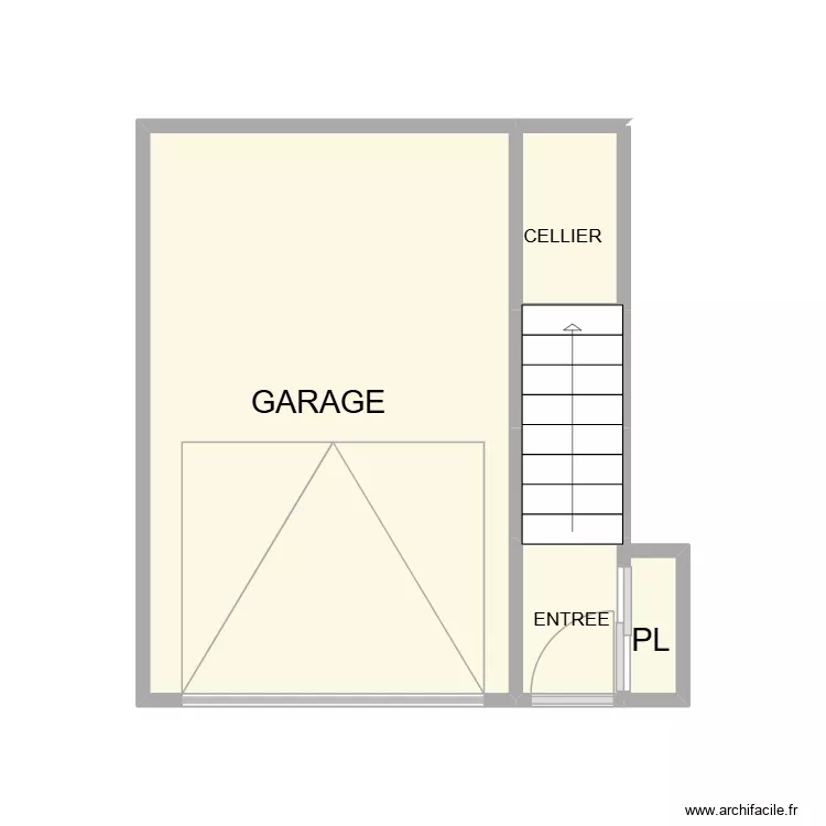 GAGNOLS APPART 1 RDC. Plan de 6  et 16 m²