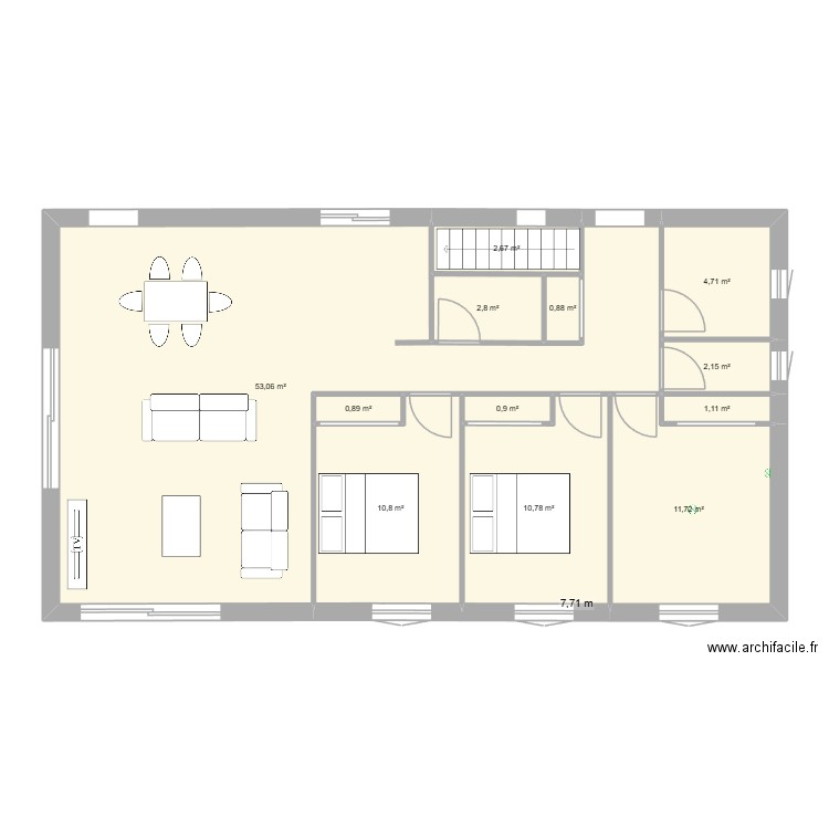 PLAN RDC 2026. Plan de 12 pièces et 102 m2