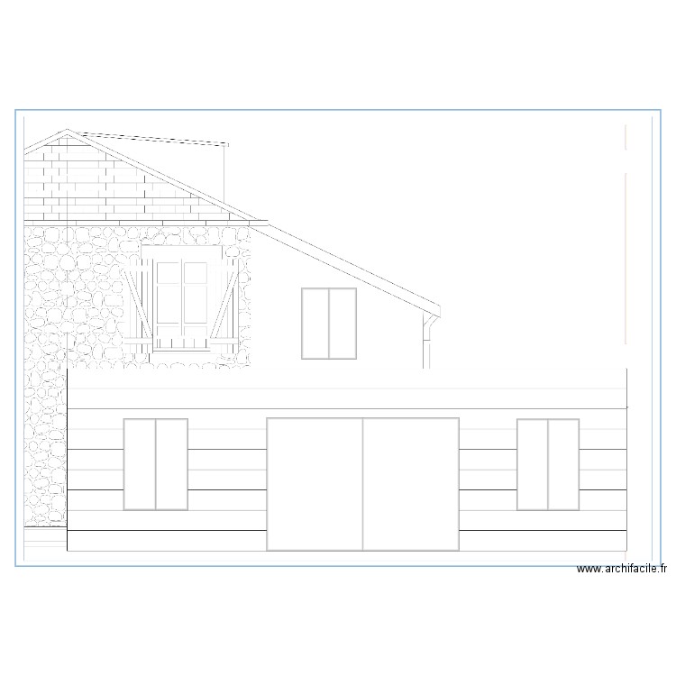 Face arrière good. Plan de 0 pièce et 0 m2