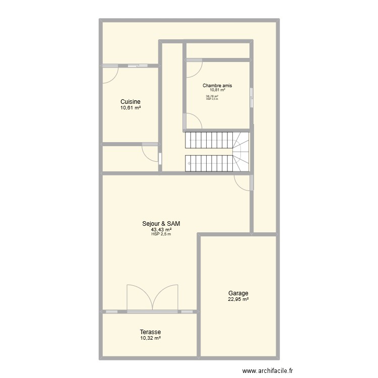 EGTB Boris. Plan de 6 pièces et 151 m2
