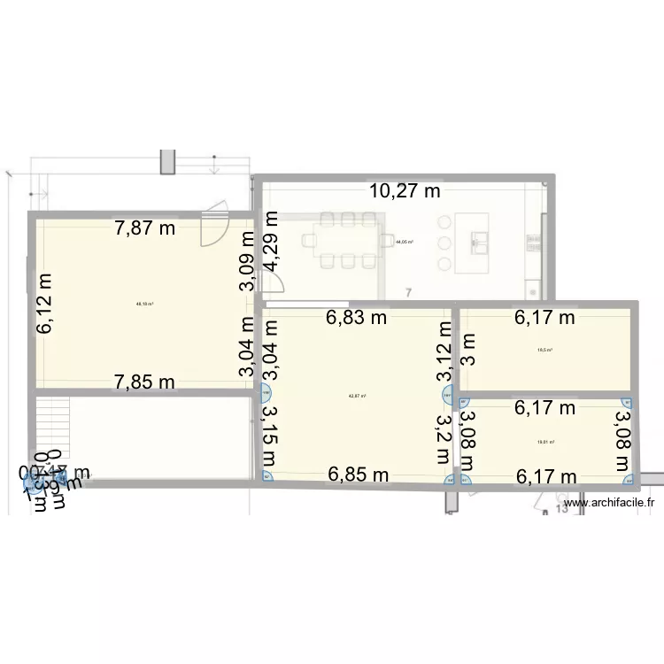 Maison Hennaya. Plan de 